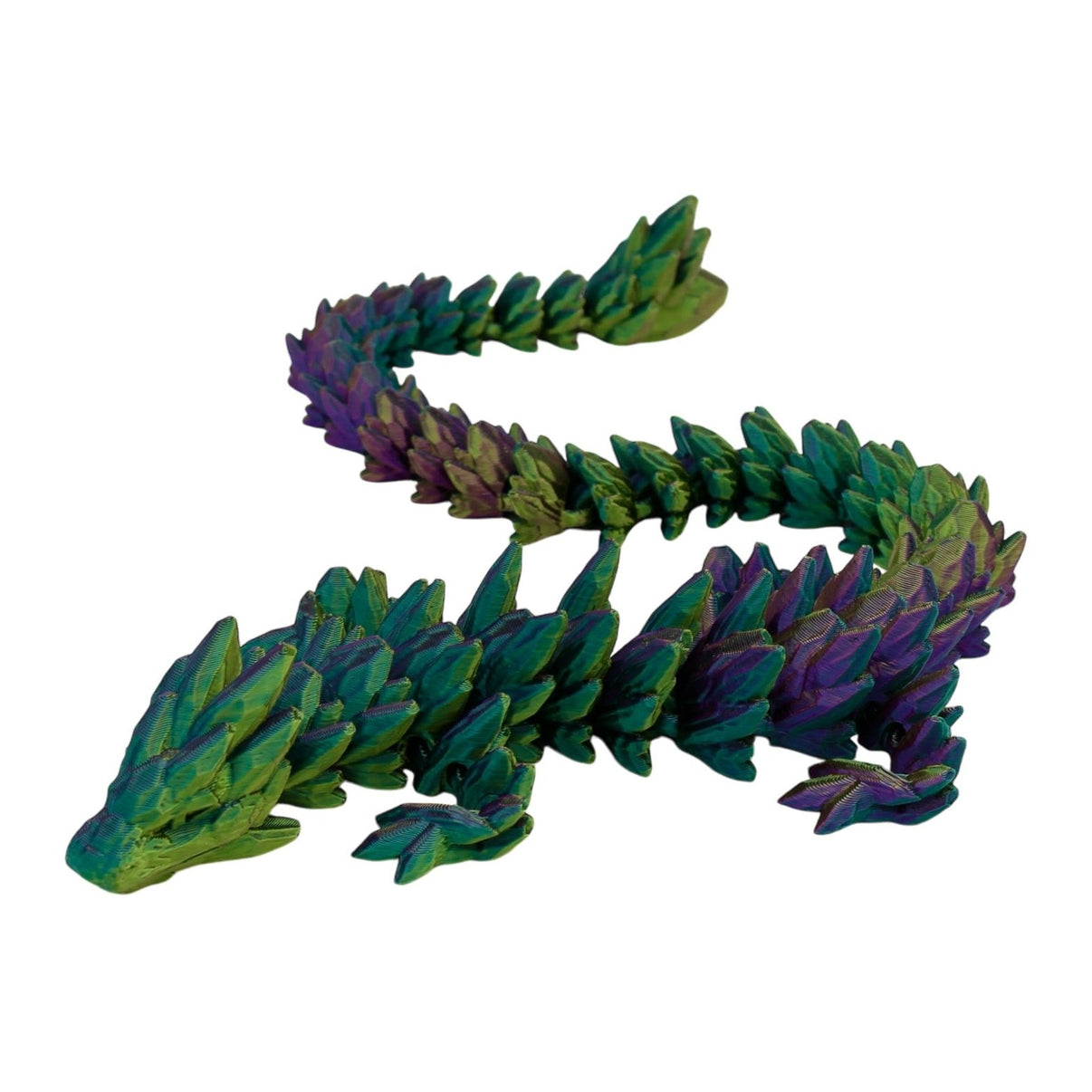 Gemstone Dragon Fidget Toy - 3D Printed Articulated Dragon