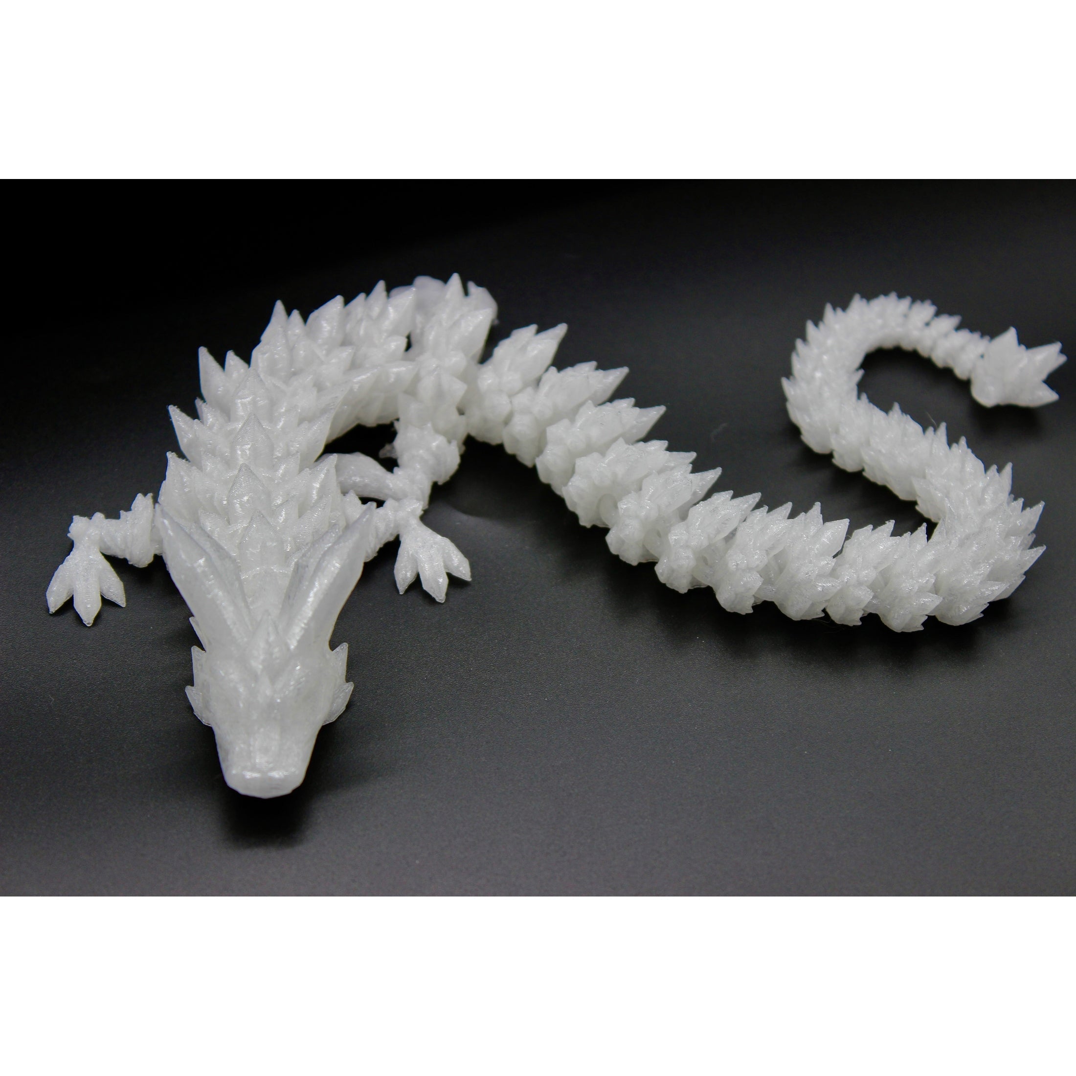 Translucent Crystal Dragon Fidget Toy - Articulated Dragon