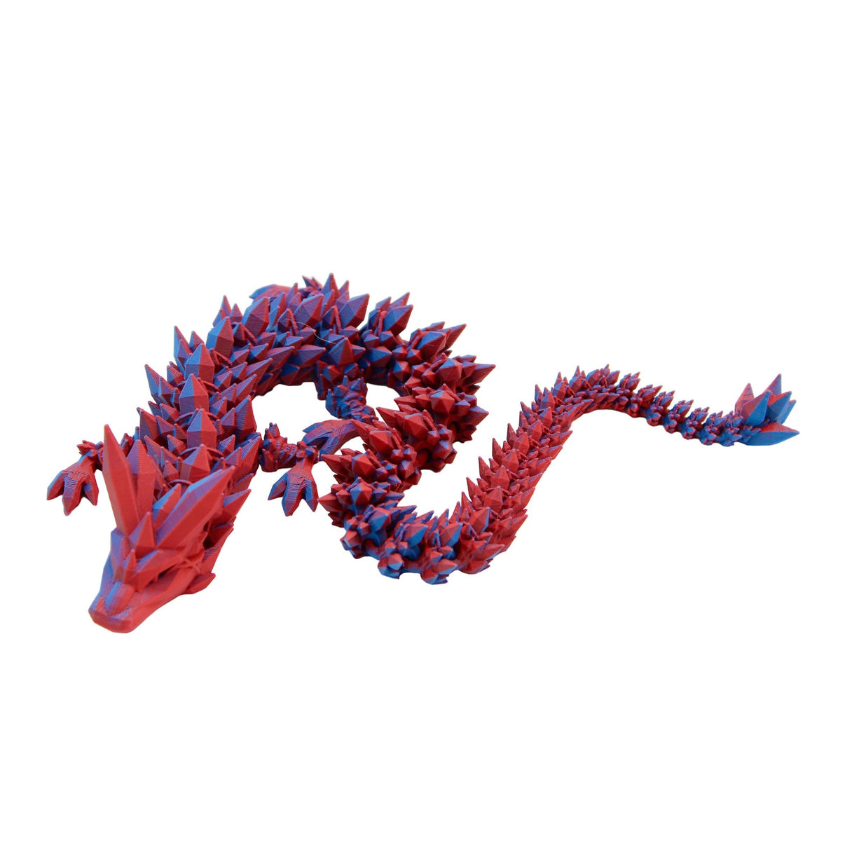 Crystal Dragon Fidget Toy - 3D Printed Articulated Dragon