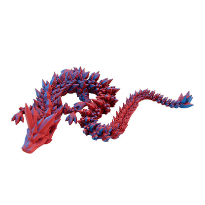 Crystal Dragon Fidget Toy - 3D Printed Articulated Dragon