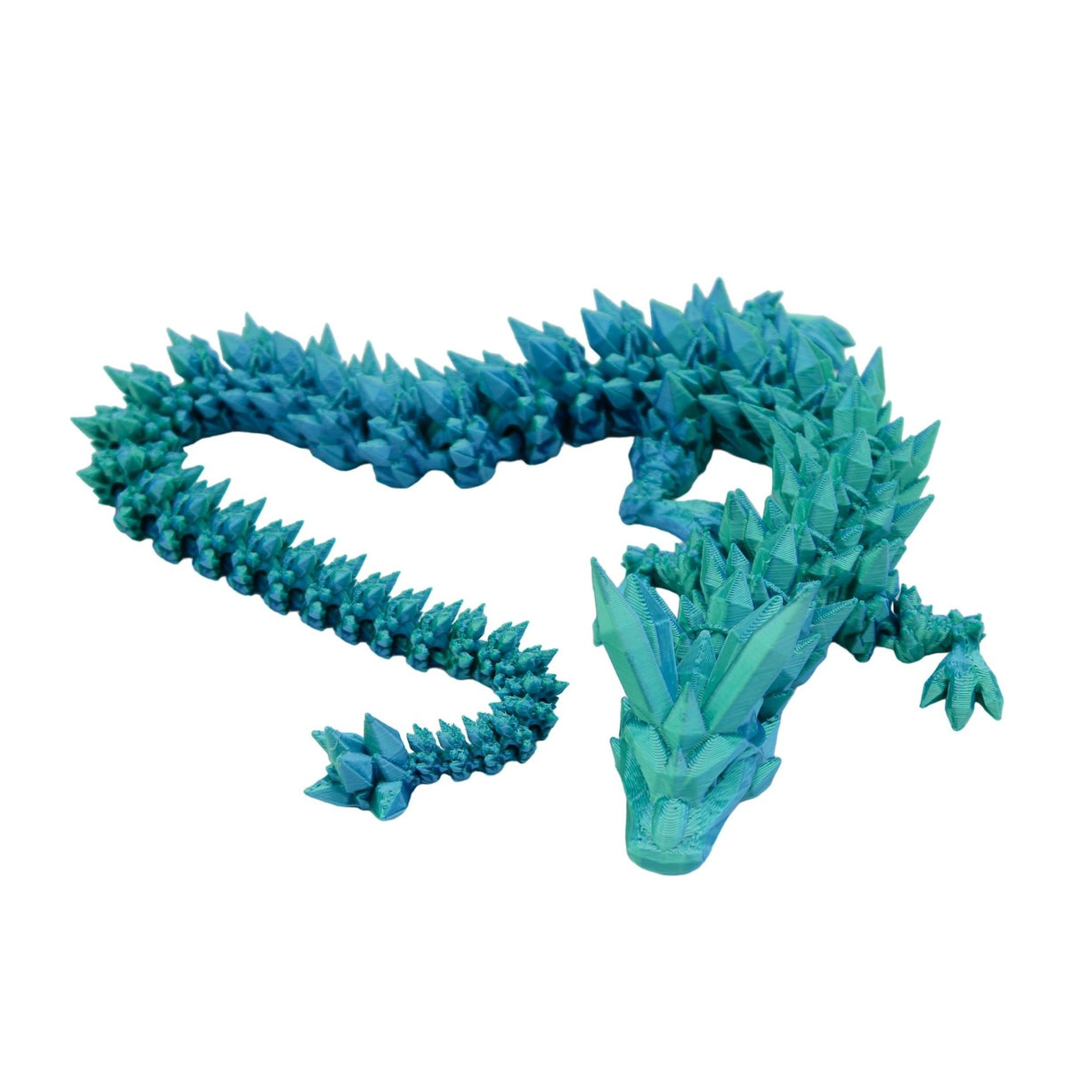 Crystal Dragon Fidget Toy - 3D Printed Articulated Dragon