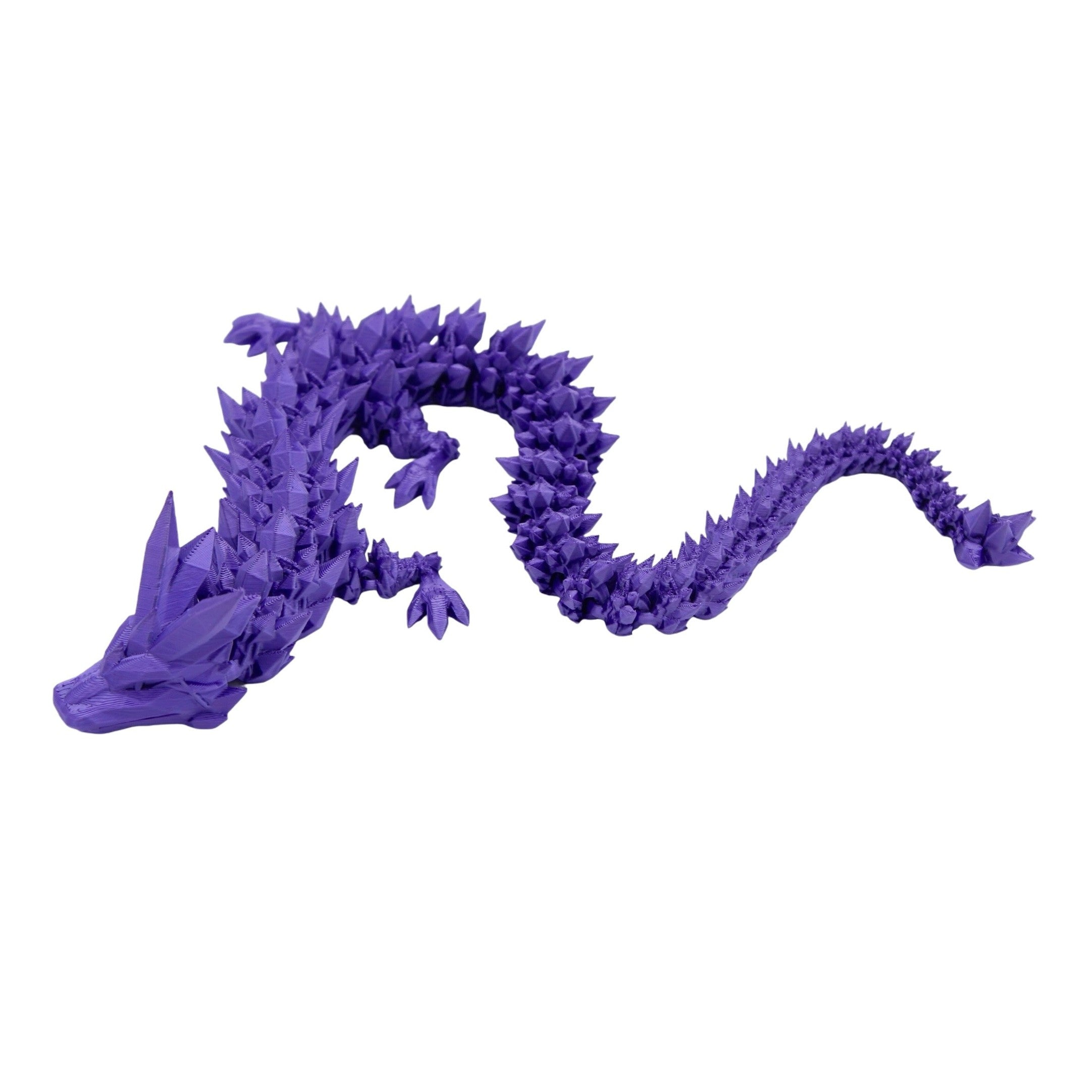 Crystal Dragon Fidget Toy - 3D Printed Articulated Dragon