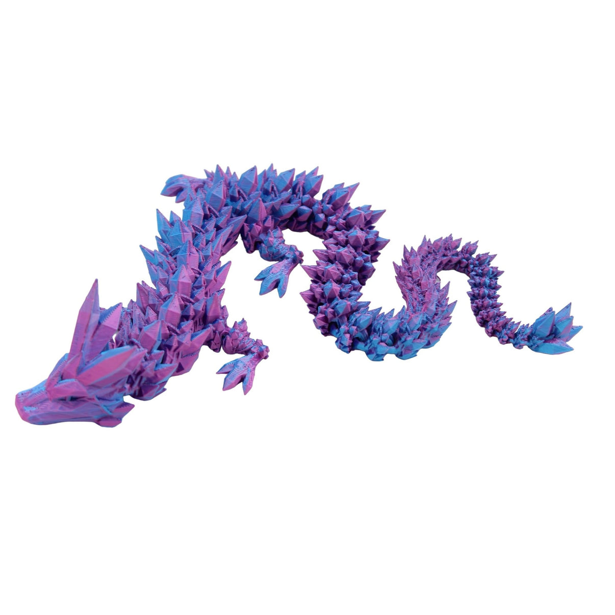 Crystal Dragon Fidget Toy - 3D Printed Articulated Dragon