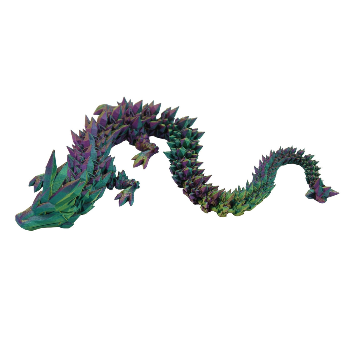 Crystal Dragon Fidget Toy - 3D Printed Articulated Dragon