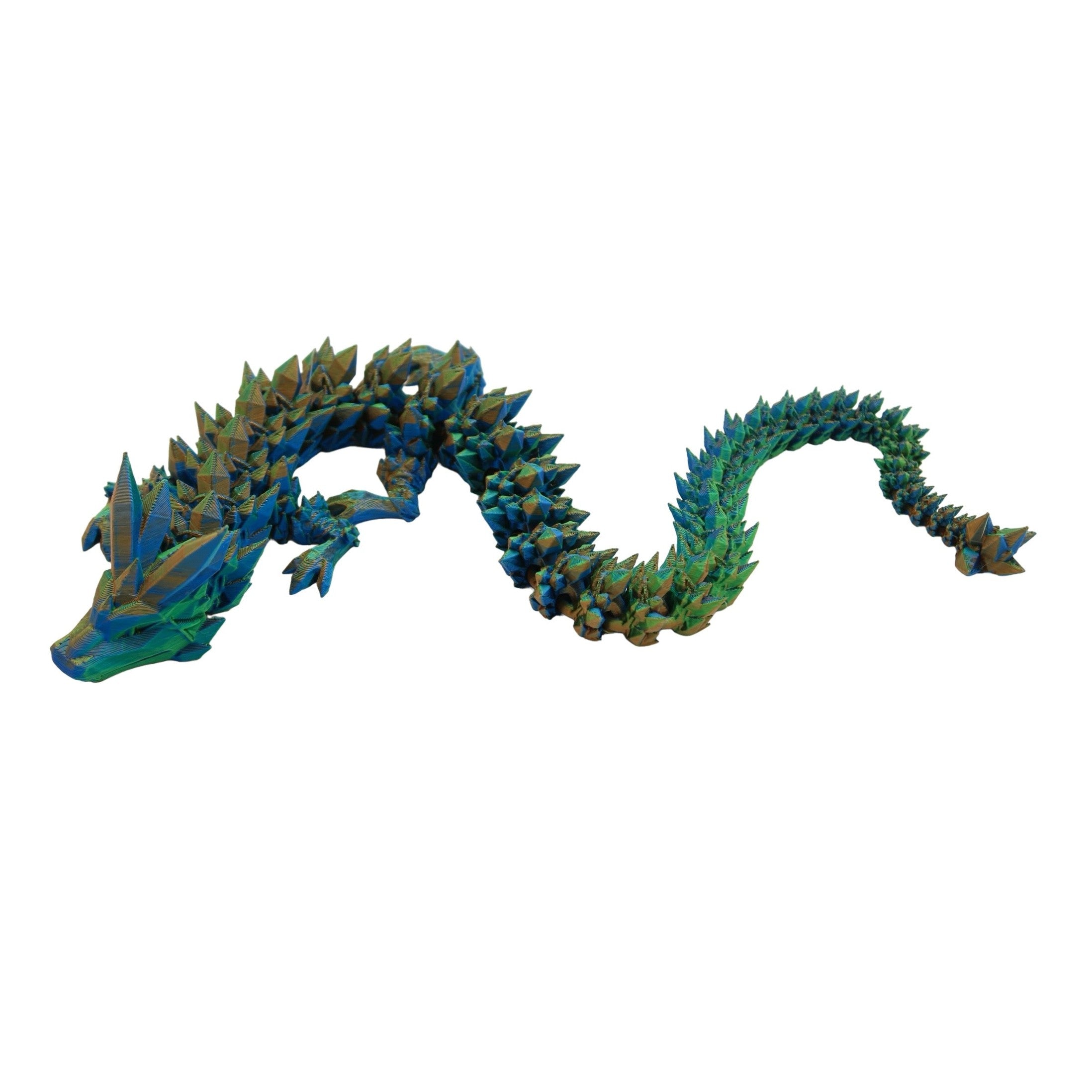 Crystal Dragon Fidget Toy - 3D Printed Articulated Dragon