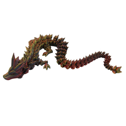 Crystal Dragon Fidget Toy - 3D Printed Articulated Dragon