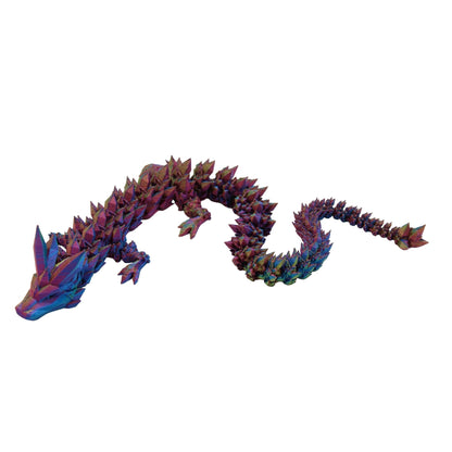 Crystal Dragon Fidget Toy - 3D Printed Articulated Dragon