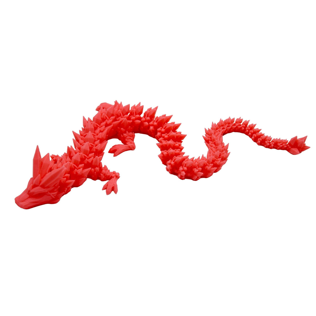 Crystal Dragon Fidget Toy - 3D Printed Articulated Dragon