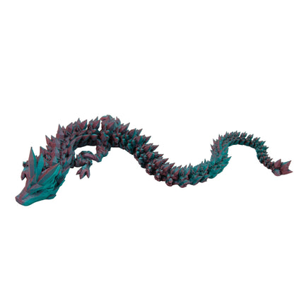 Crystal Dragon Fidget Toy - 3D Printed Articulated Dragon