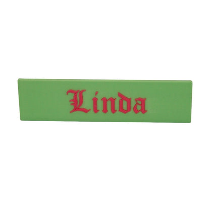 3D Printed Personalized Name Plate in Bright Colors, Artistic Desk Name Sign, Office Decor, Custom Name Plaque - Custom Colors and Fonts