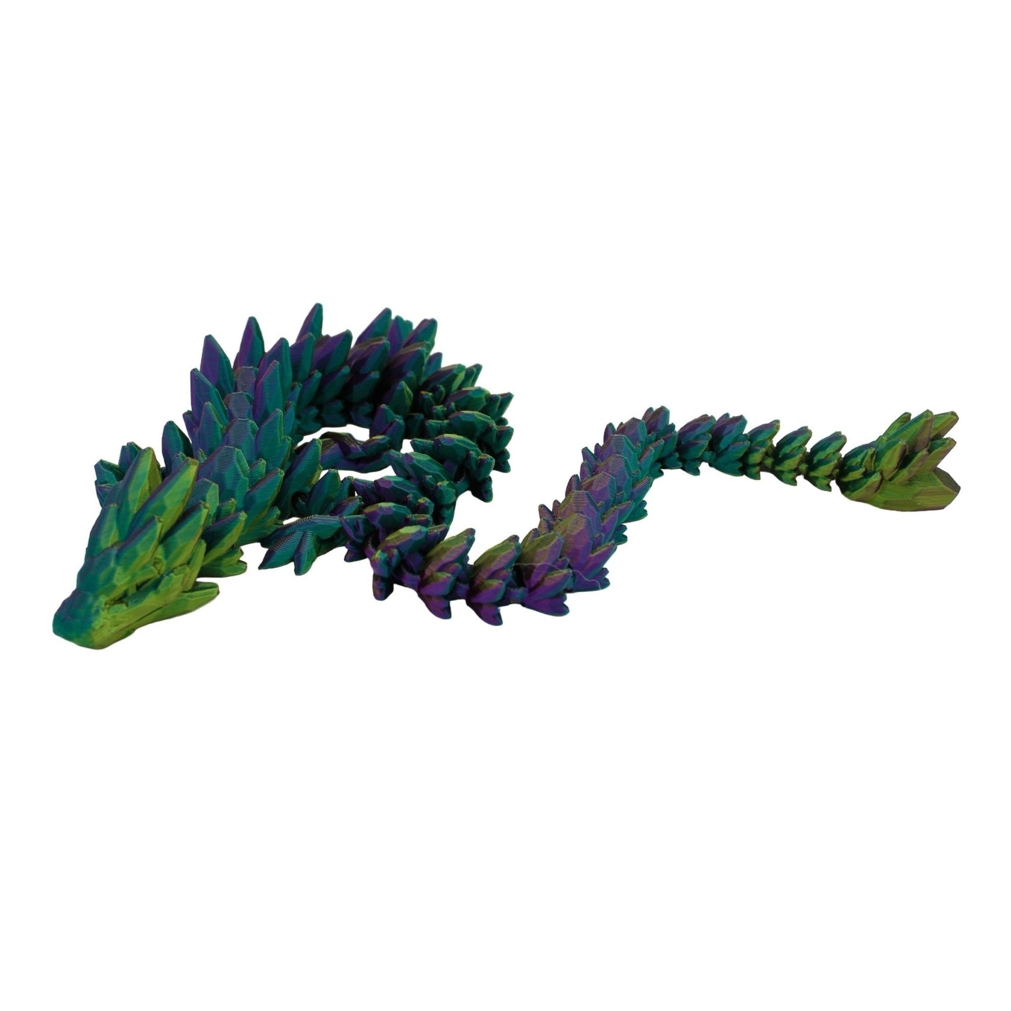 Gemstone Dragon Fidget Toy - 3D Printed Articulated Dragon