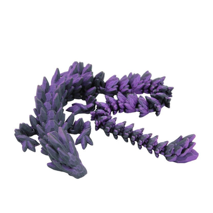 Gemstone Dragon Fidget Toy - 3D Printed Articulated Dragon