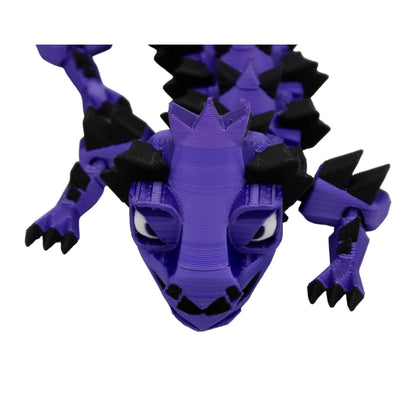 Multicolor Alchemist Dragon Fidget Toy - 3D Printed Articulated Dragon