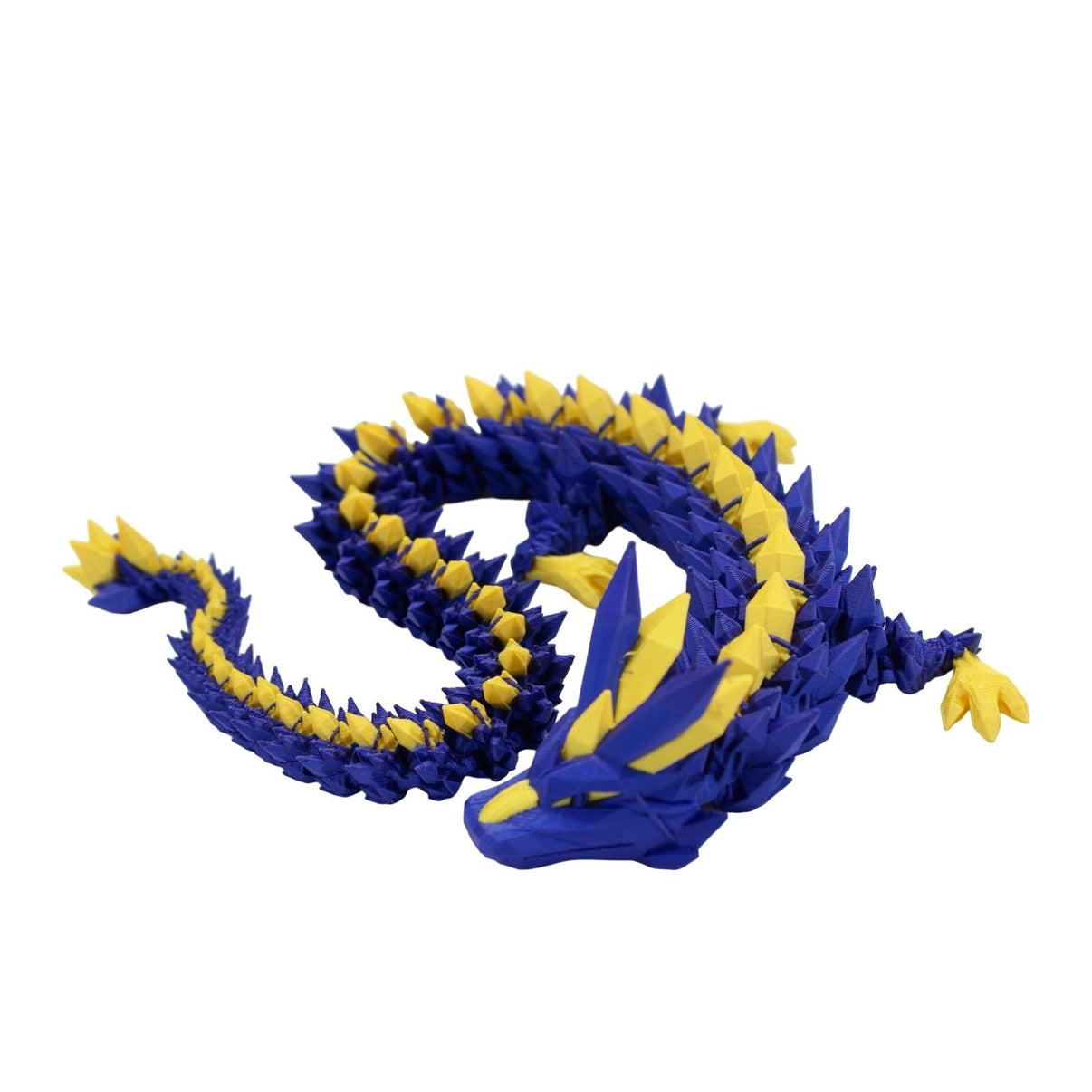 Multicolor Crystal Dragon Fidget Toy - 3D Printed Articulated Dragon