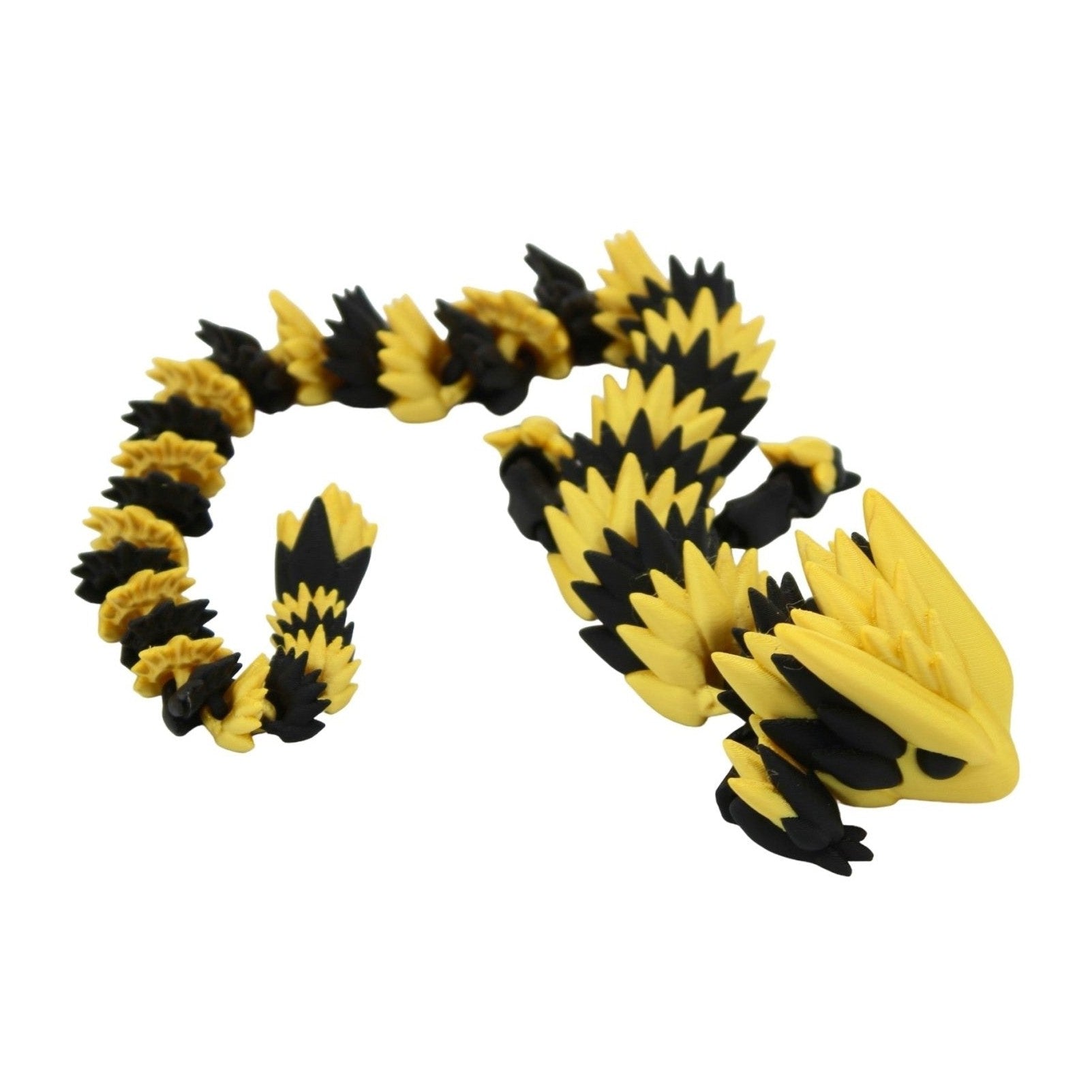 Multicolor Spiky Dragon Fidget Toy - 3D Printed Articulated Dragon