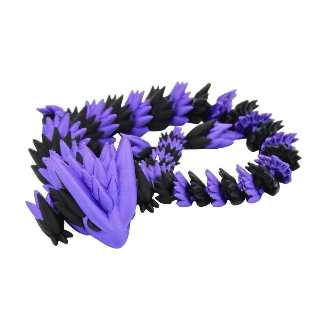 Multicolor Spiky Dragon Fidget Toy - 3D Printed Articulated Dragon