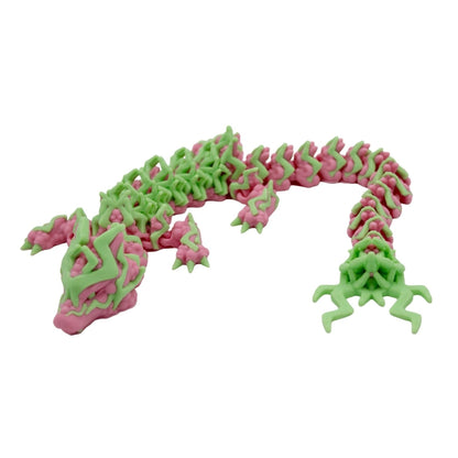 Multicolor Storm Dragon Fidget Toy - 3D Printed Articulated Dragon