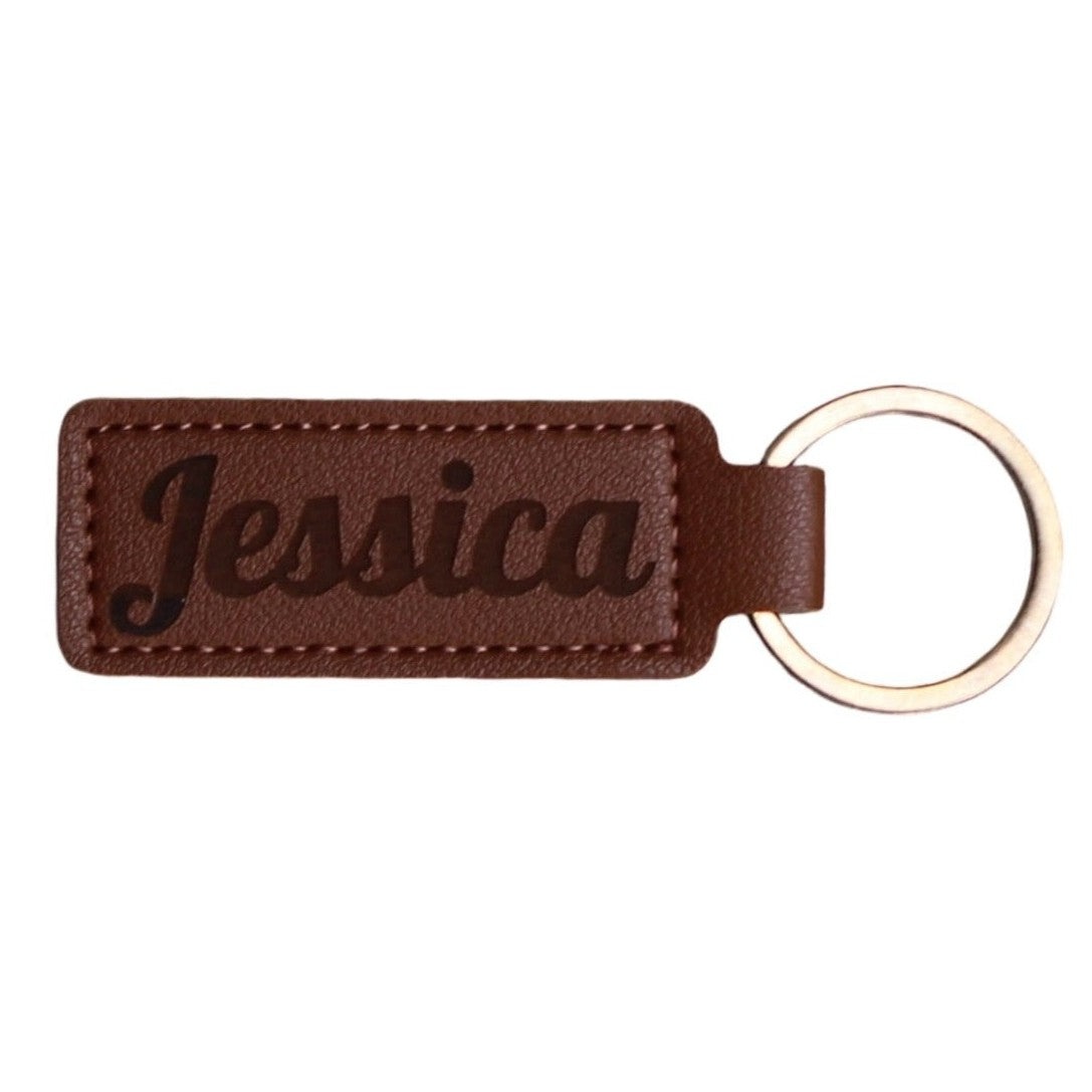 Personalized Leather Keychain, Custom Engraved Key Ring, Customized Key Holder, Unique Key Chain, Handcrafted