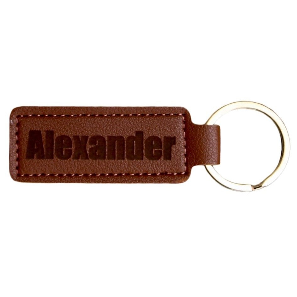 Personalized Leather Keychain, Custom Engraved Key Ring, Customized Key Holder, Unique Key Chain, Handcrafted