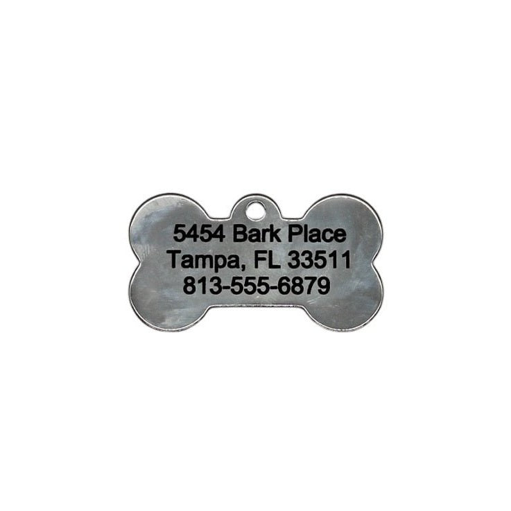 Personalized Stainless Steel Dog Tag, Engraved Pet ID Tag, Custom Deep Engraving, Customized Pet Necklace, Pet Lover Gift