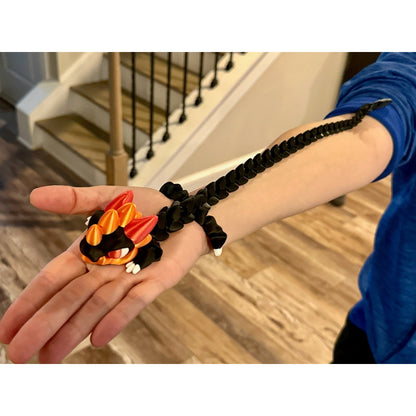 Punk Dragon Fidget Toy - 3D Printed Articulated Dragon