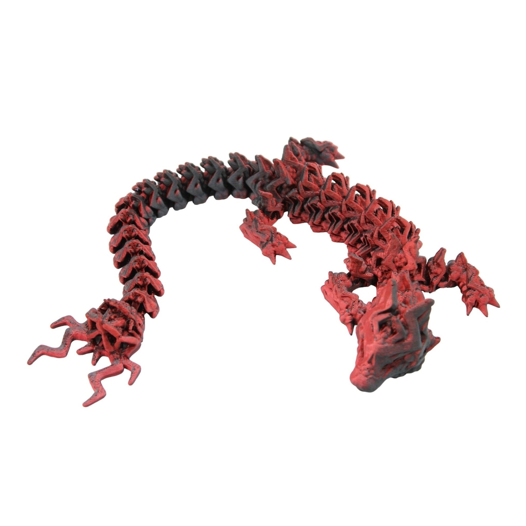 Storm Dragon Fidget Toy - 3D Printed Articulated Dragon