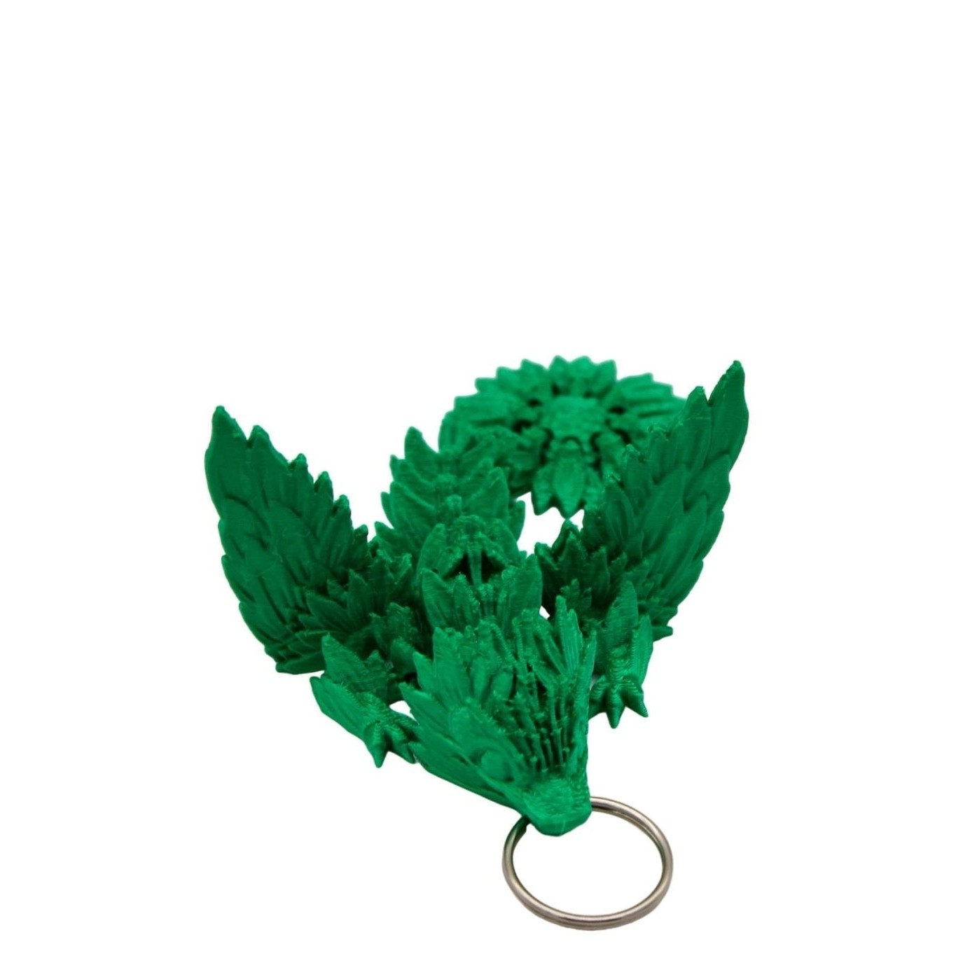 Sunflower Dragon Keychain - 3D Printed Articulated Dragon