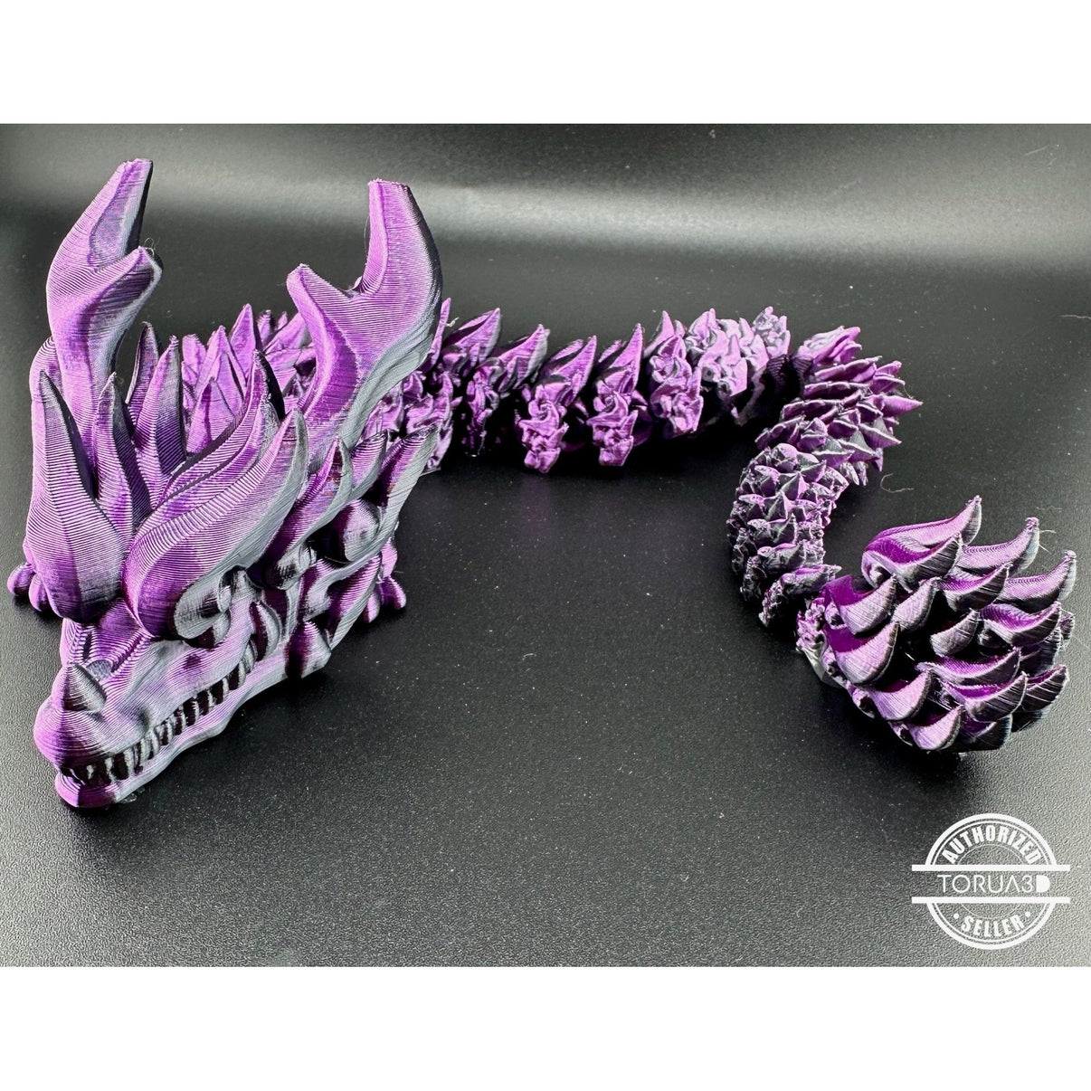 Antler Dragon Fidget Toy - 3D Printed Articulated Dragon