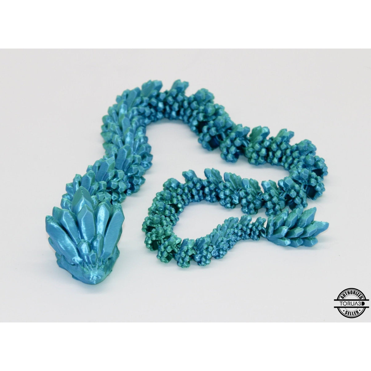 Crystal Snake Fidget Toy - 3D Printed Articulated Snake