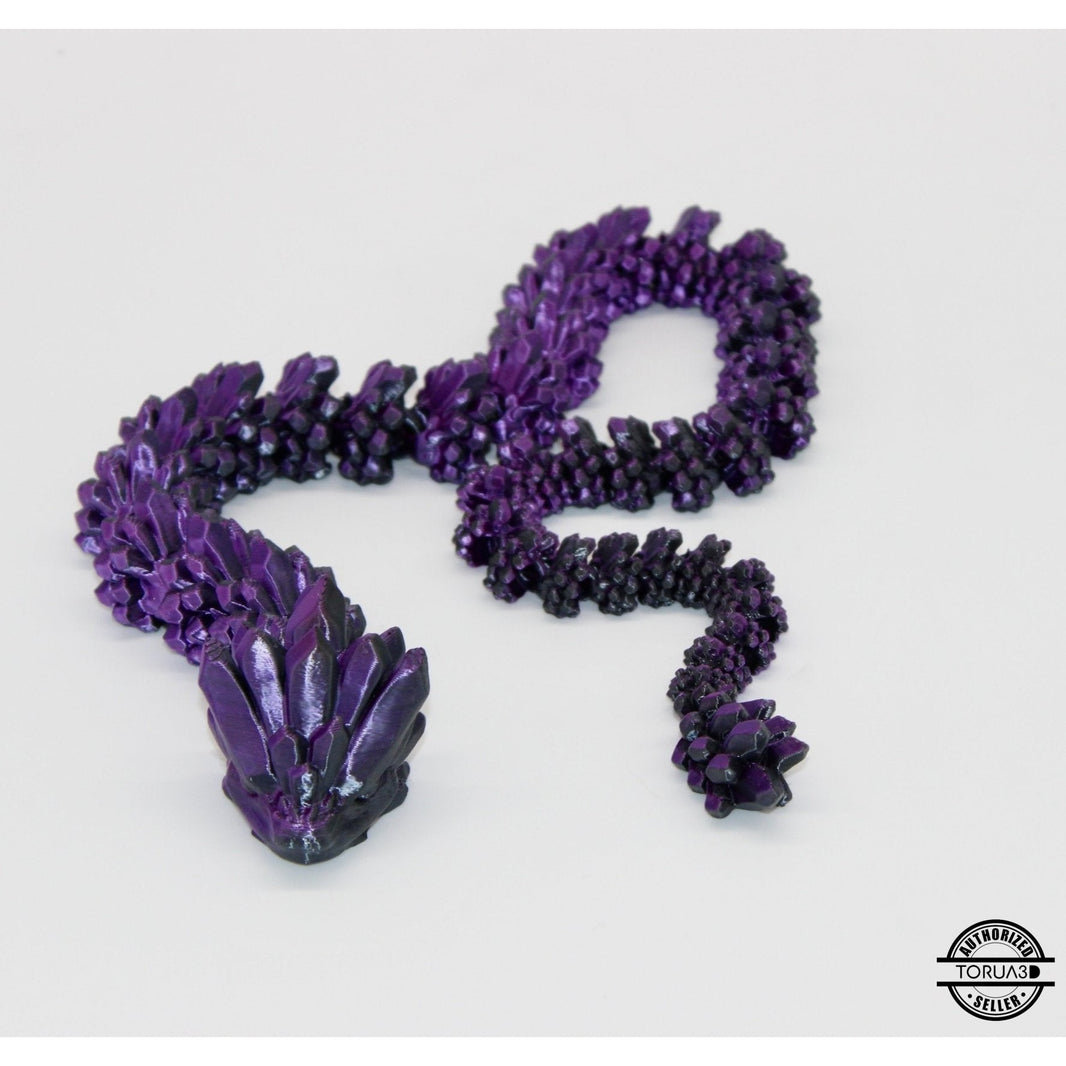 Crystal Snake Fidget Toy - 3D Printed Articulated Snake