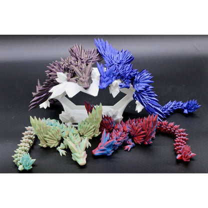 Crystal Wing Dragon Fidget Toy - 3D Printed Articulated Dragon