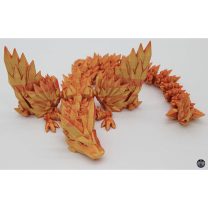 Crystal Wing Dragon Fidget Toy - 3D Printed Articulated Dragon