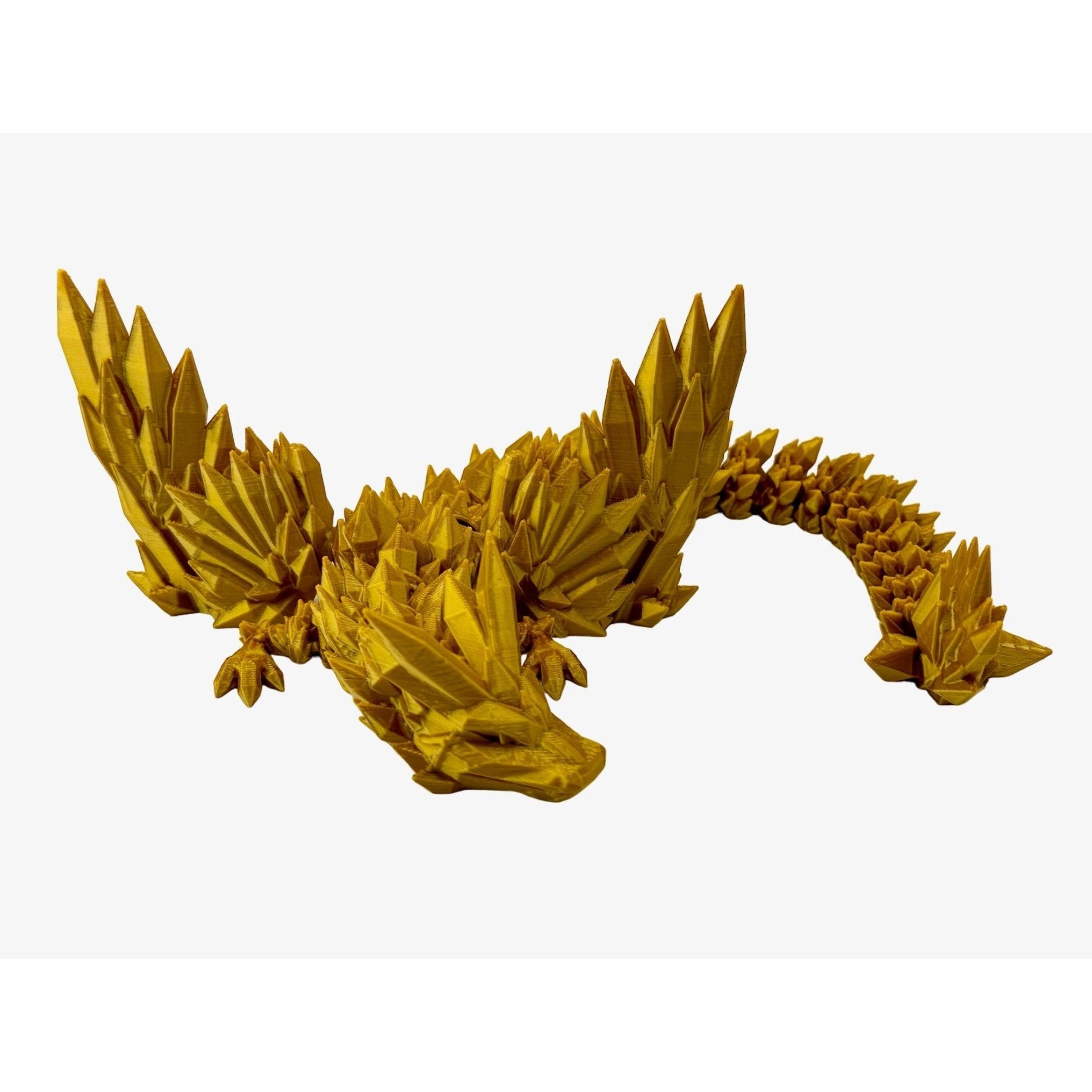 Crystal Wing Dragon Fidget Toy - 3D Printed Articulated Dragon