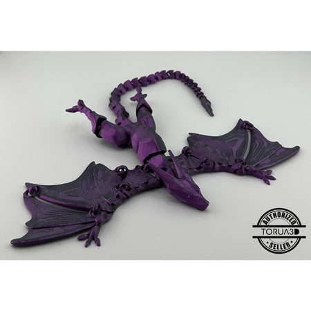 Flying Dragon Fidget Toy - 3D Printed Articulated Dragon