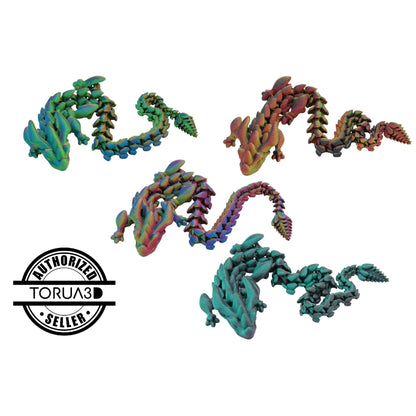 Outlaw Dragon Fidget Toy - 3D Printed Articulated Dragon