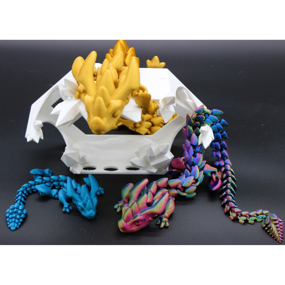 Outlaw Dragon Fidget Toy - 3D Printed Articulated Dragon