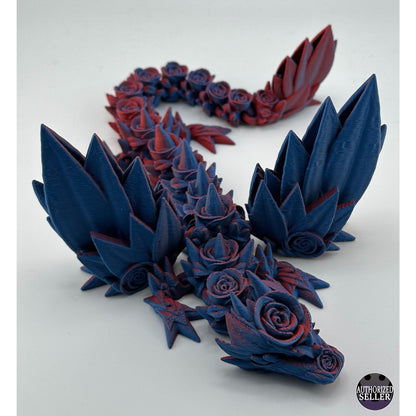 Rose Wing Dragon Fidget Toy - 3D Printed Articulated Dragon