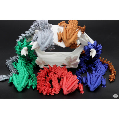 Spiky Dragon Fidget Toy - 3D Printed Articulated Dragon