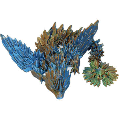 Sunflower Wing Dragon Fidget Toy - Articulated Dragon